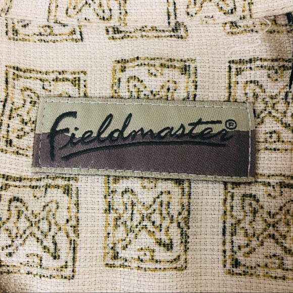 Fieldmaster Hawaiian Shirt Men XL Floral Rayon - Picture 7 of 8